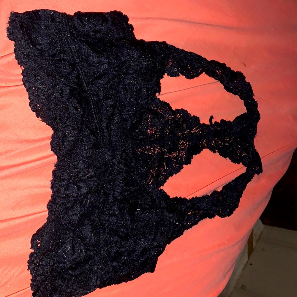 small black bralette
